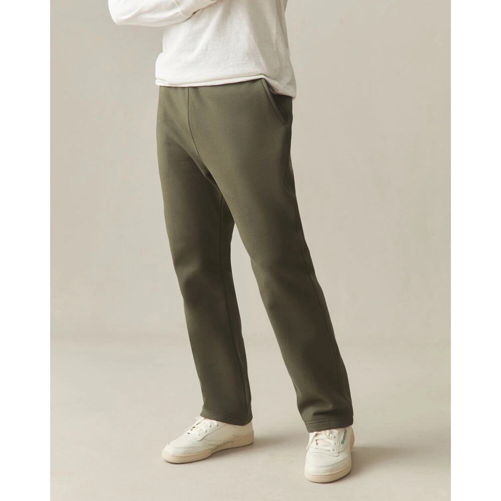NWOT American Giant Men's Straight Cotton Sweatpant Deep Olive Size Large
